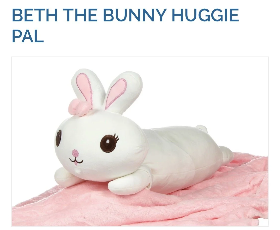 Beth the Bunny Huggie Pal