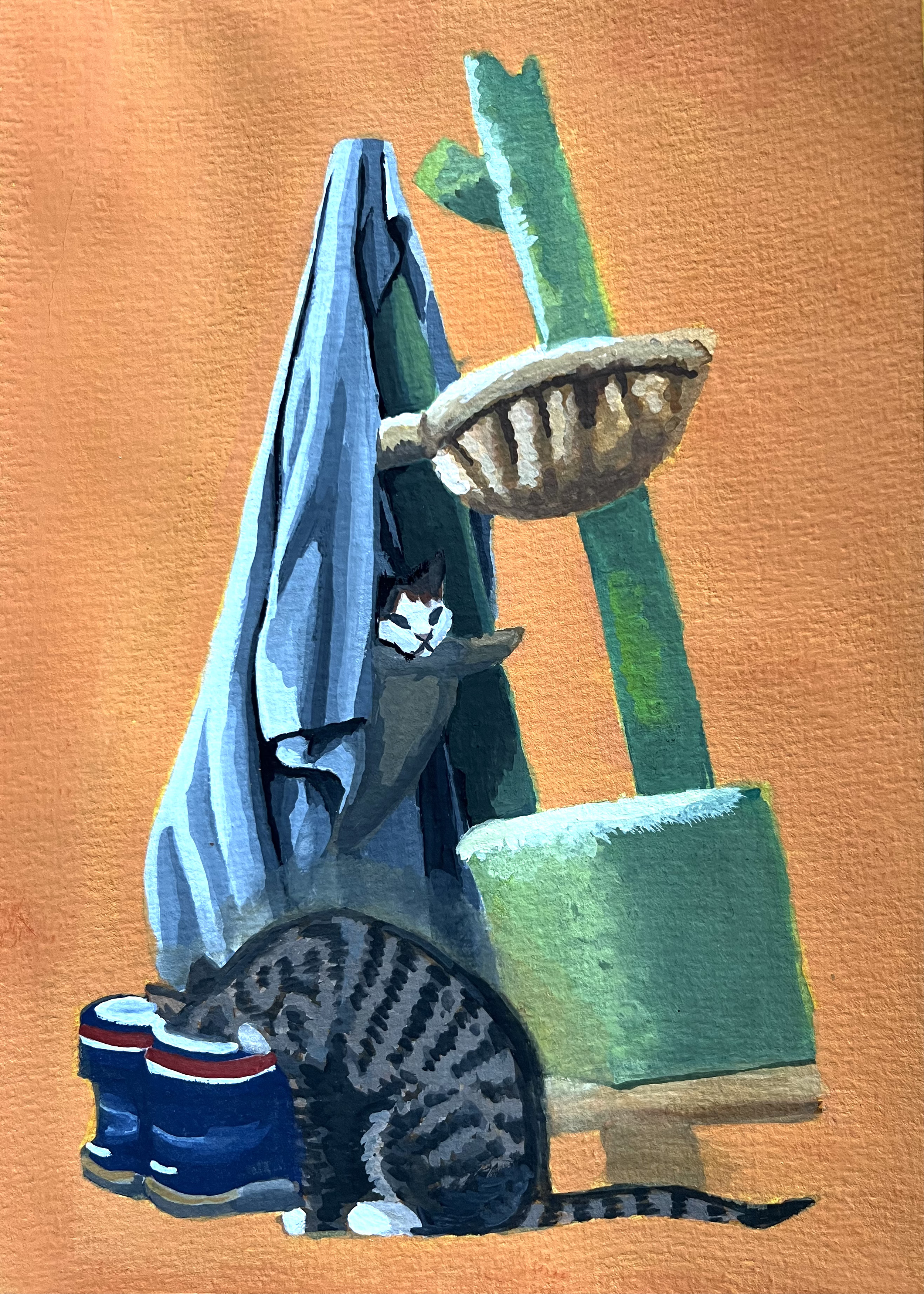 Medium: Gouache on 300 GSM watercolor Paper