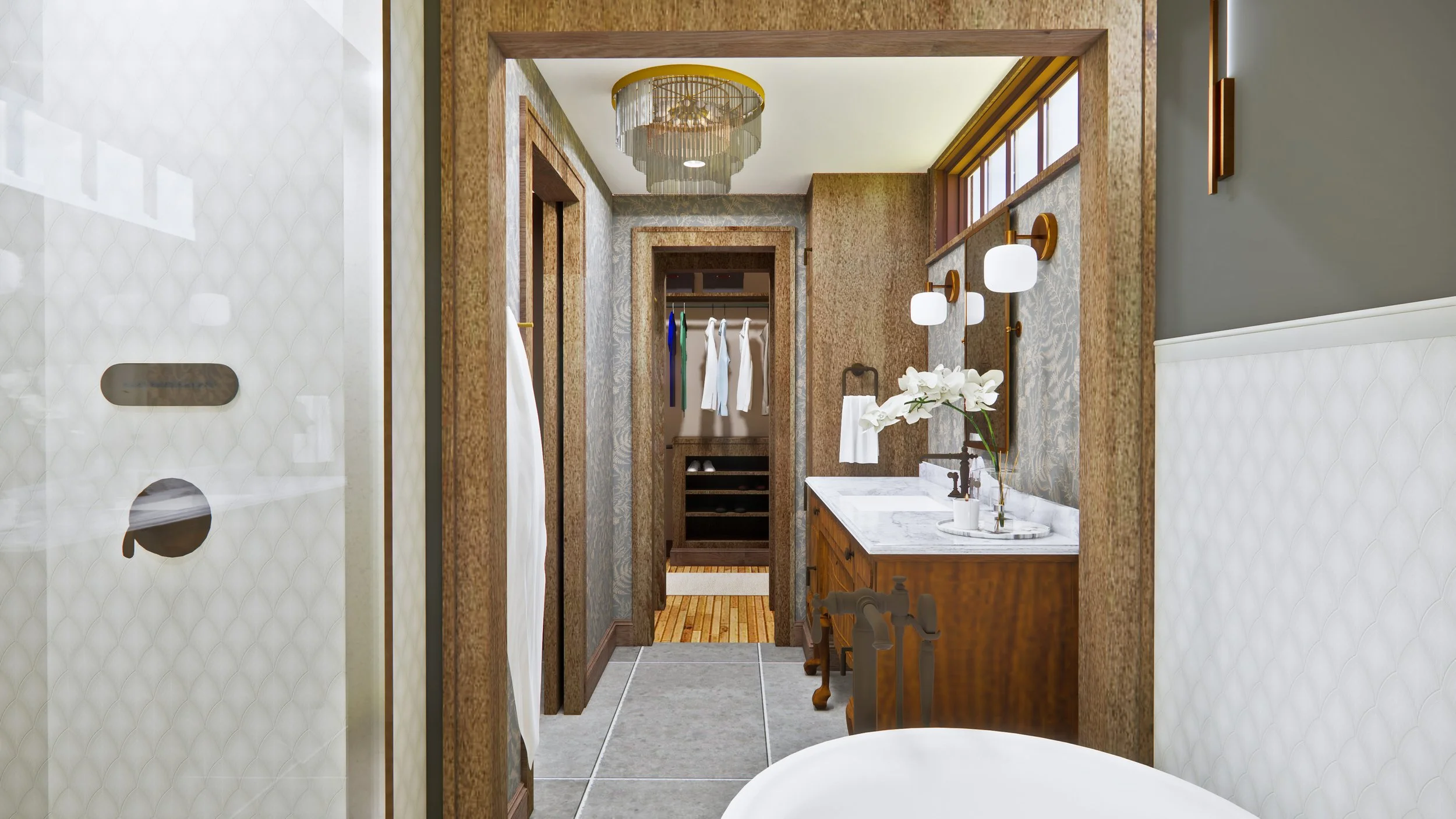 Space planning allowed for multiple users to utilize the space without getting in the way. - rendering