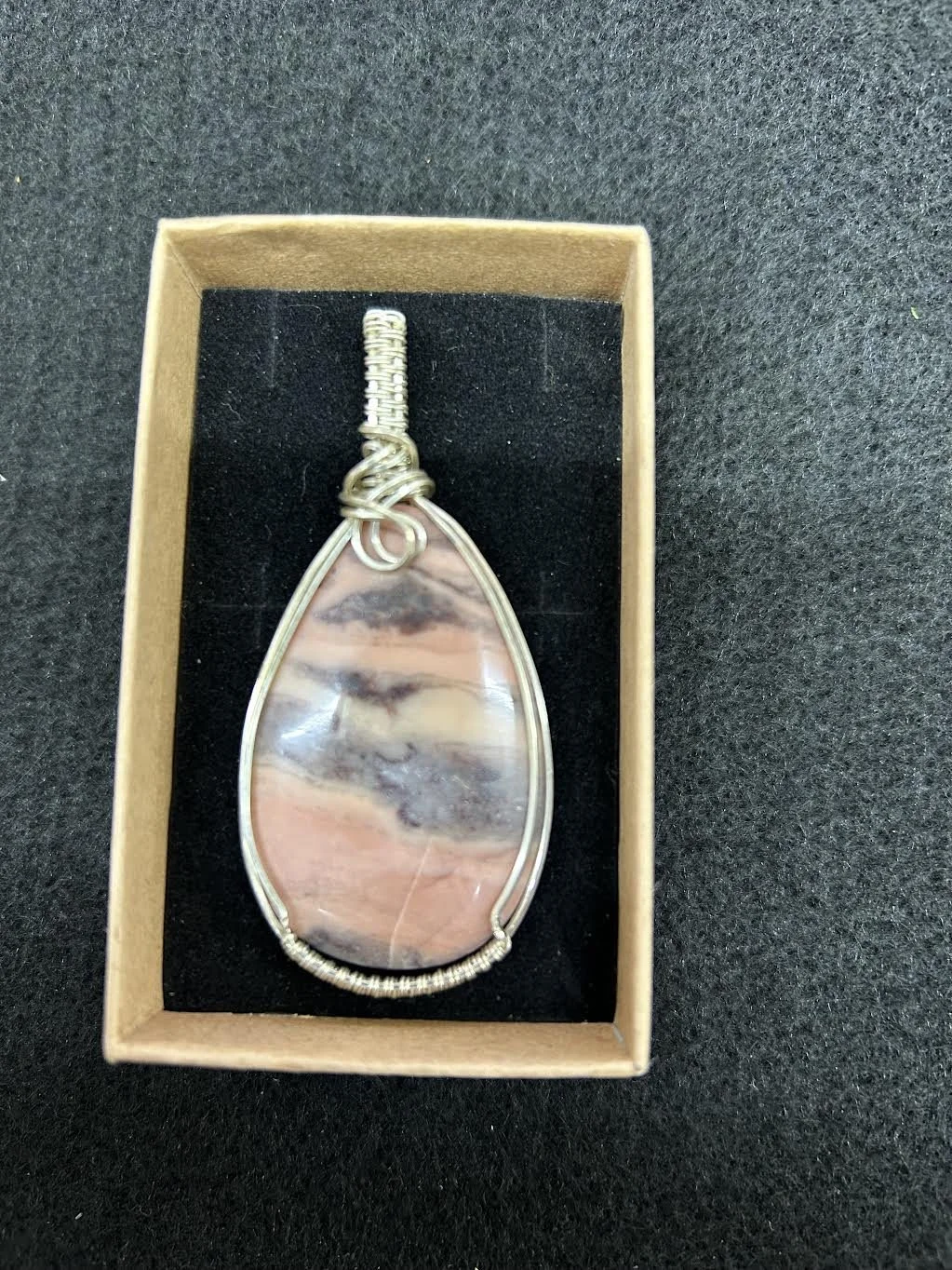 Rhodochrosite pendant