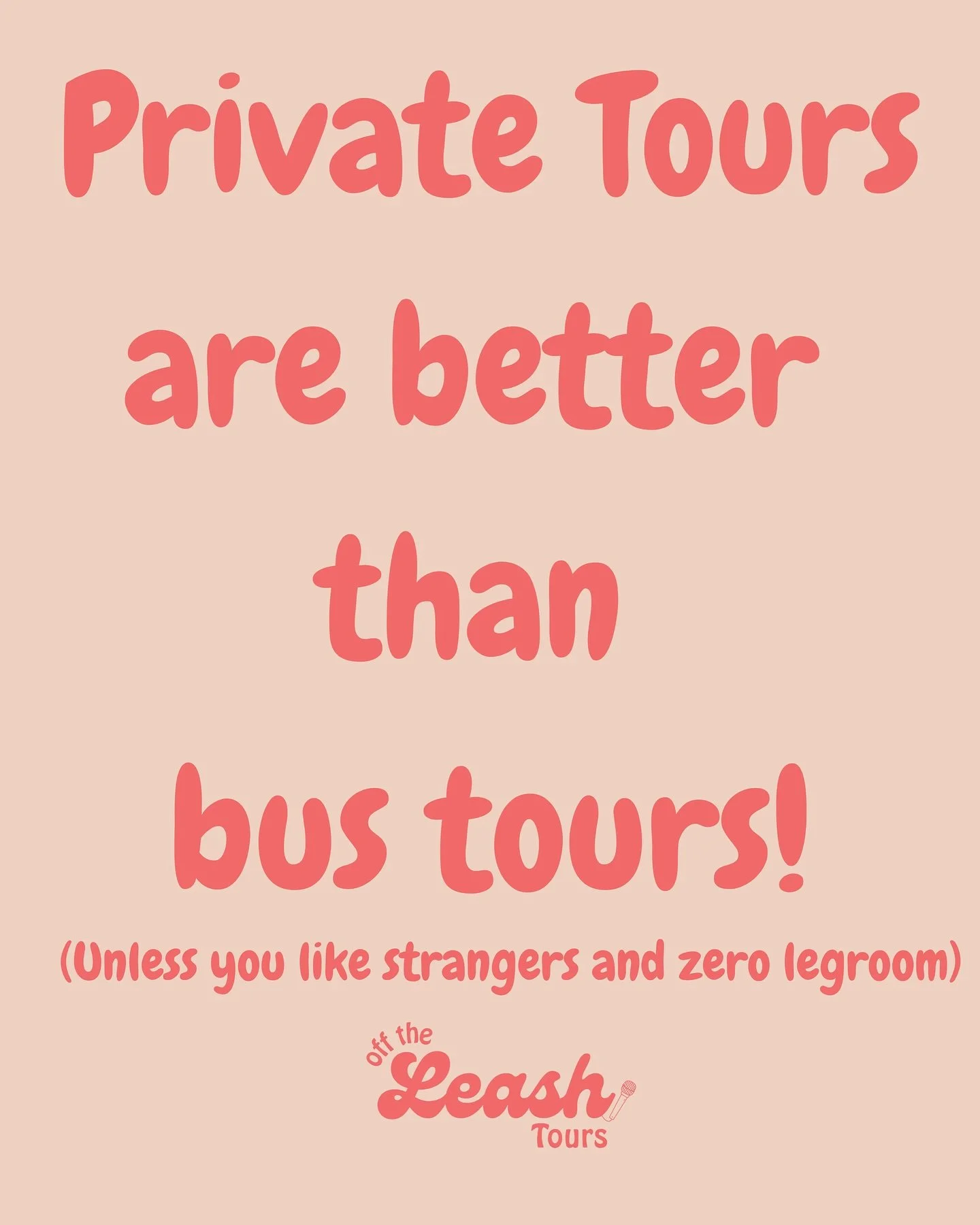 No crowds, no schedules, no awkward small talk with Gary from accounting. Just you, your crew, and the kind of tour that actually feels like a holiday. 🚗🎶🍷
🚗 Small group. Big vibes. Click the bio to escape the boring.
#OffTheLeashTours #NotAnoth