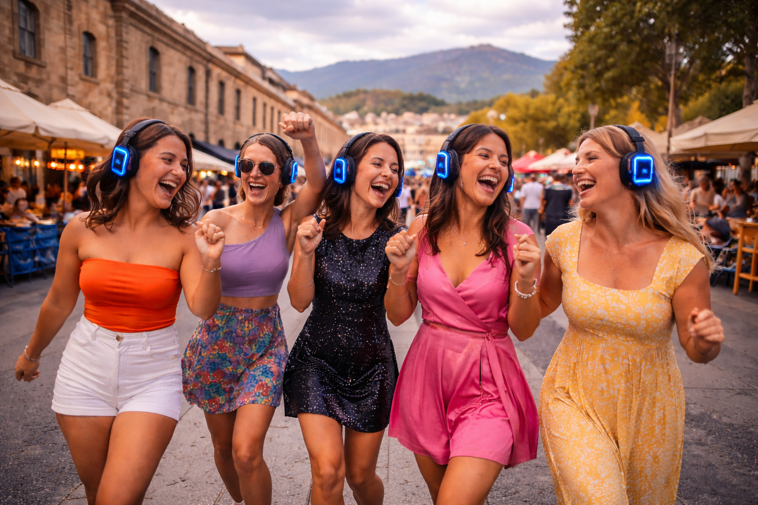 Silent disco walking tours hobart