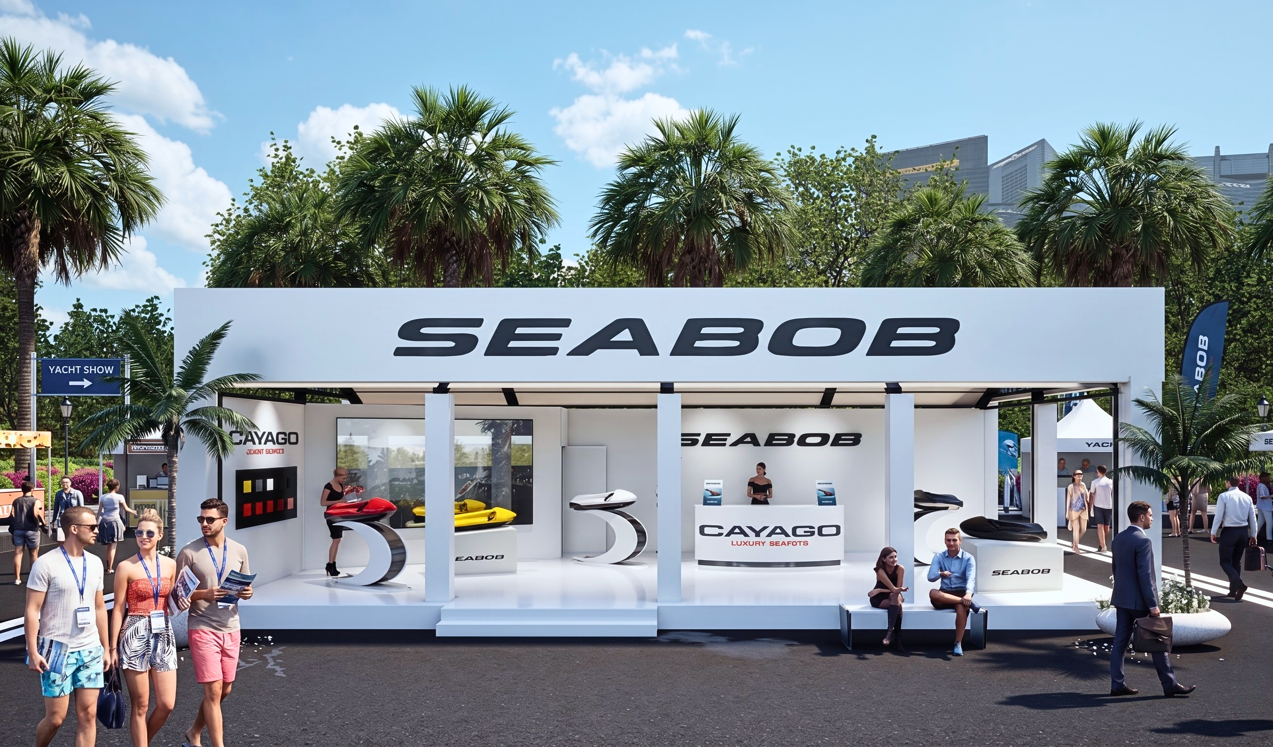 Custom booth designs for exhibitions, trade shows, and brand activations. From concept and 3D rendering to fabrication and on-site install — every booth built to make your brand the one people remember on the floor.