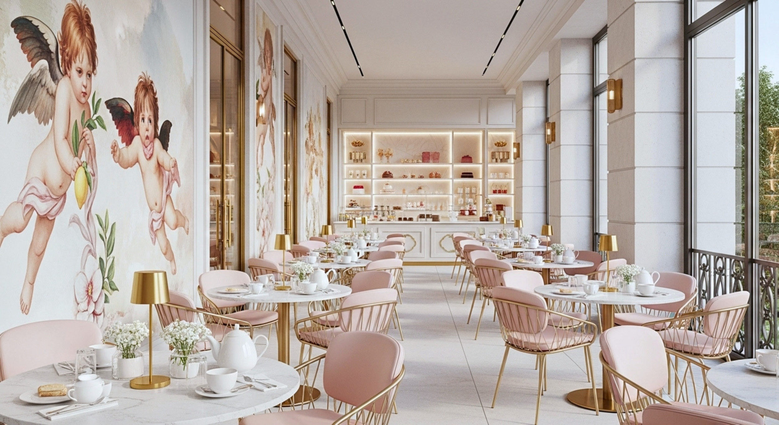 Paris Cloud was designed to feel weightless. A café concept built around softness — soft colors, soft lighting, soft seating, soft moments. Every element of the brand and space was crafted to create a sense of calm escape from a chaotic city.
