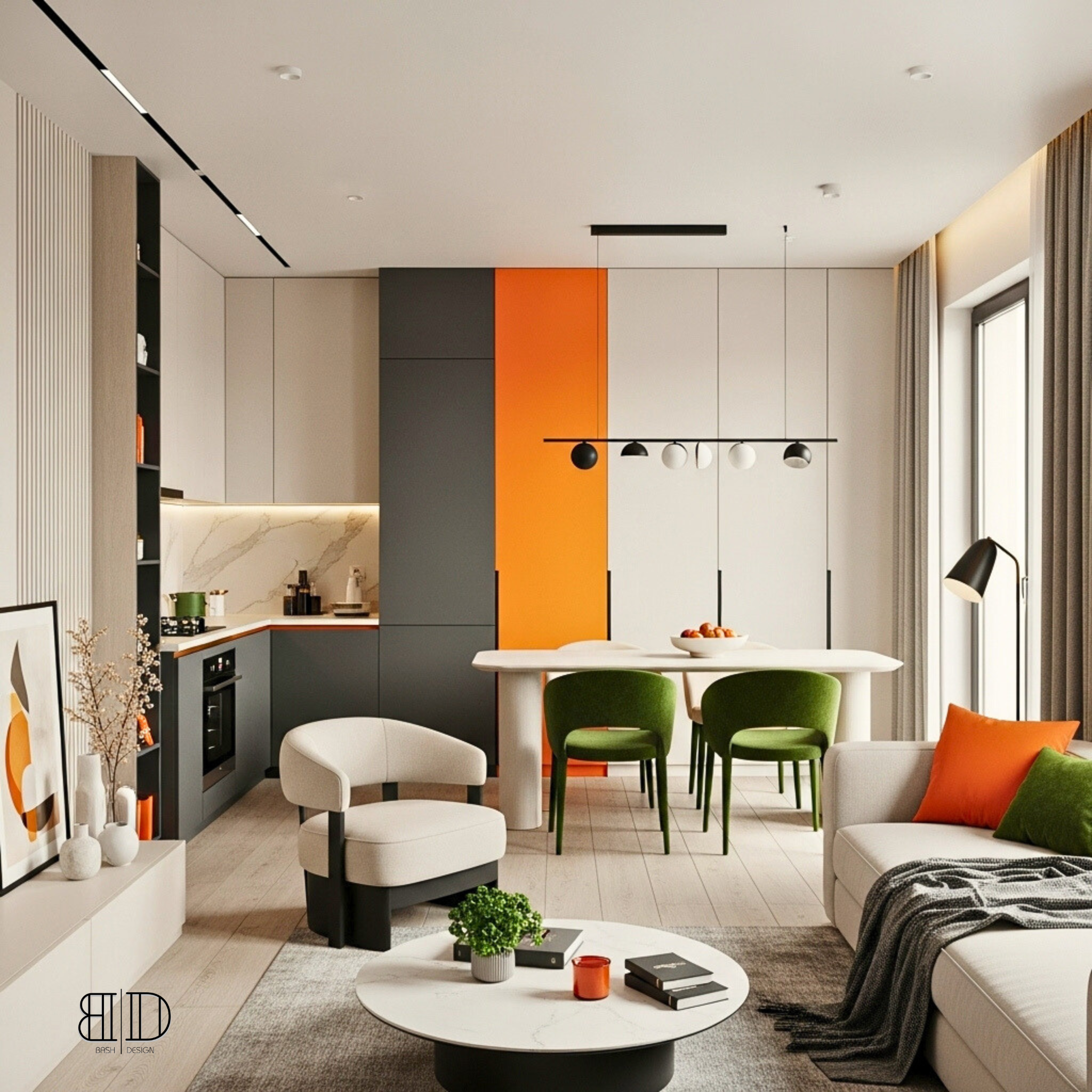 Airbnb luxury interior design package for high-ROI rental properties, professional design-only service focused on upscale modern interiors and guest-ready styling.