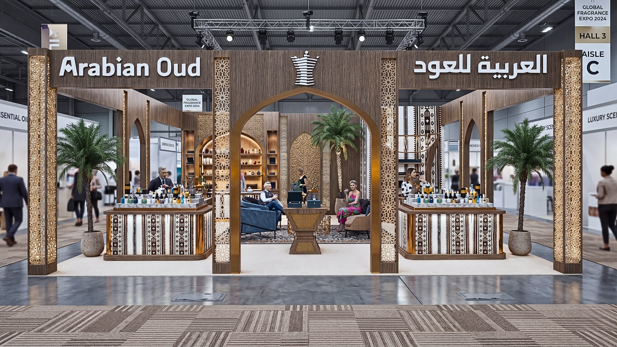 Custom booth designs for exhibitions, trade shows, and brand activations. From concept and 3D rendering to fabrication and on-site install — every booth built to make your brand the one people remember on the floor.