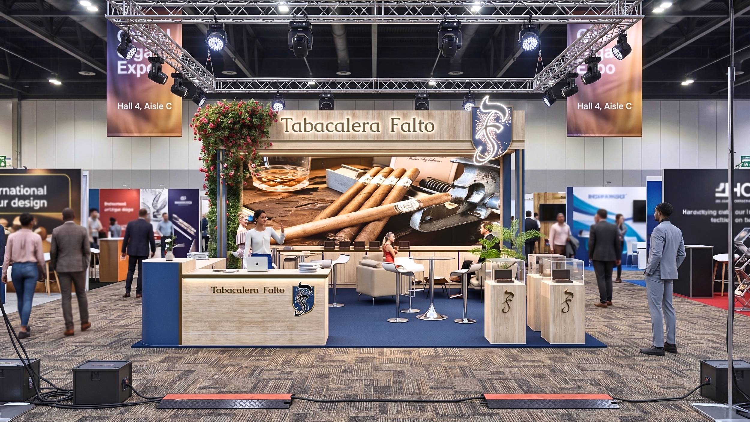 Custom booth designs for exhibitions, trade shows, and brand activations. From concept and 3D rendering to fabrication and on-site install — every booth built to make your brand the one people remember on the floor.