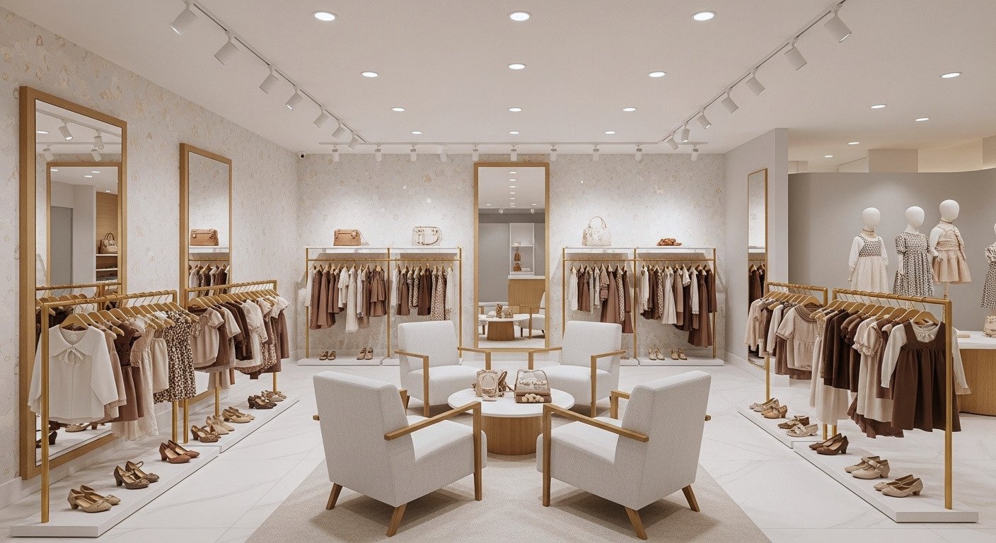 Lilie & Co was conceived as a curated kids' retail destination — a space where parents shop with confidence and children explore with wonder. Every detail of the brand and interior was crafted to balance playful charm with refined quality, creating a