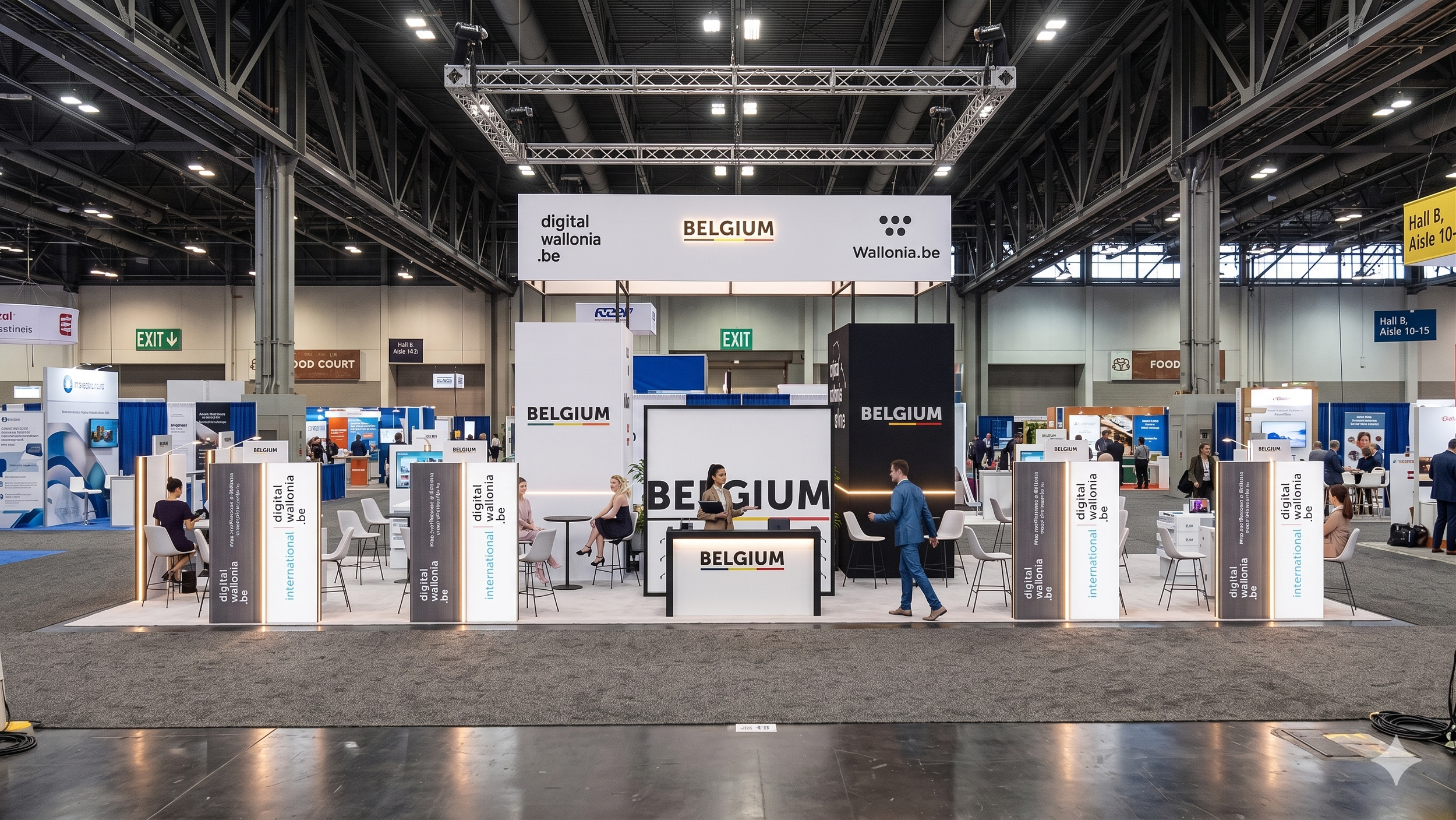 Custom booth designs for exhibitions, trade shows, and brand activations. From concept and 3D rendering to fabrication and on-site install — every booth built to make your brand the one people remember on the floor.
