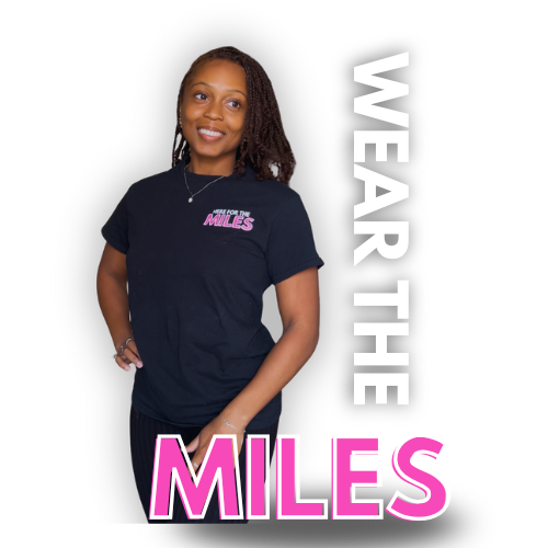 Here For The Miles Logo T-Shirt