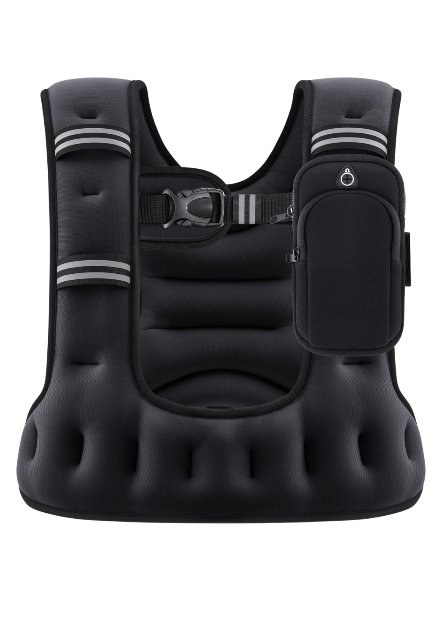 12lb U-Shaped Weighted Vest - Black