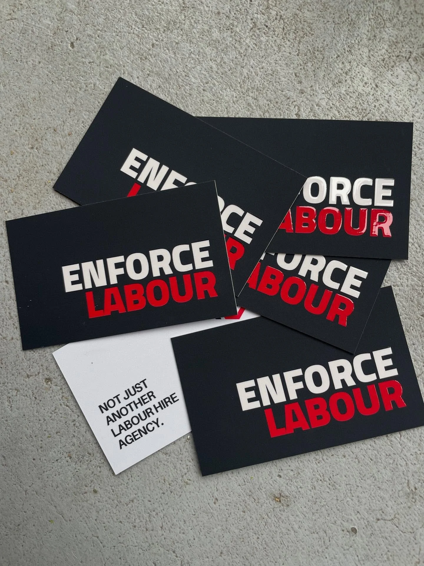 A new batch of business cards arrived today! 
If you’re looking for a reliable labour hire partner,  give us a call on 0413 577 141 or reach out via our website enforcelabour.com 
🚧🚧🚧🚧