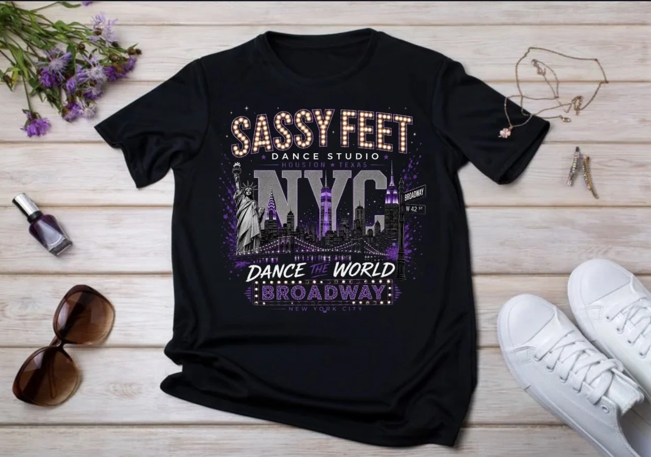Sassy Feet NYC Broadway T-Shirt