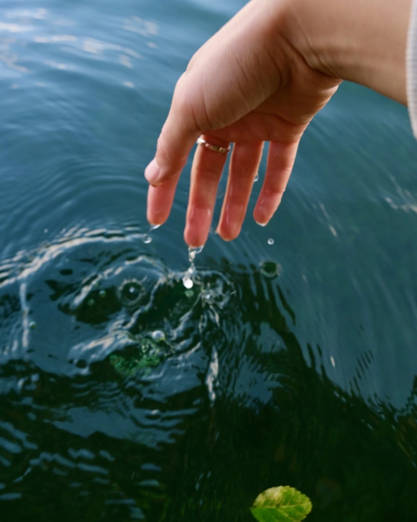 Japan — Inner Japan × Sensory Travel: close-up of a hand in seawater