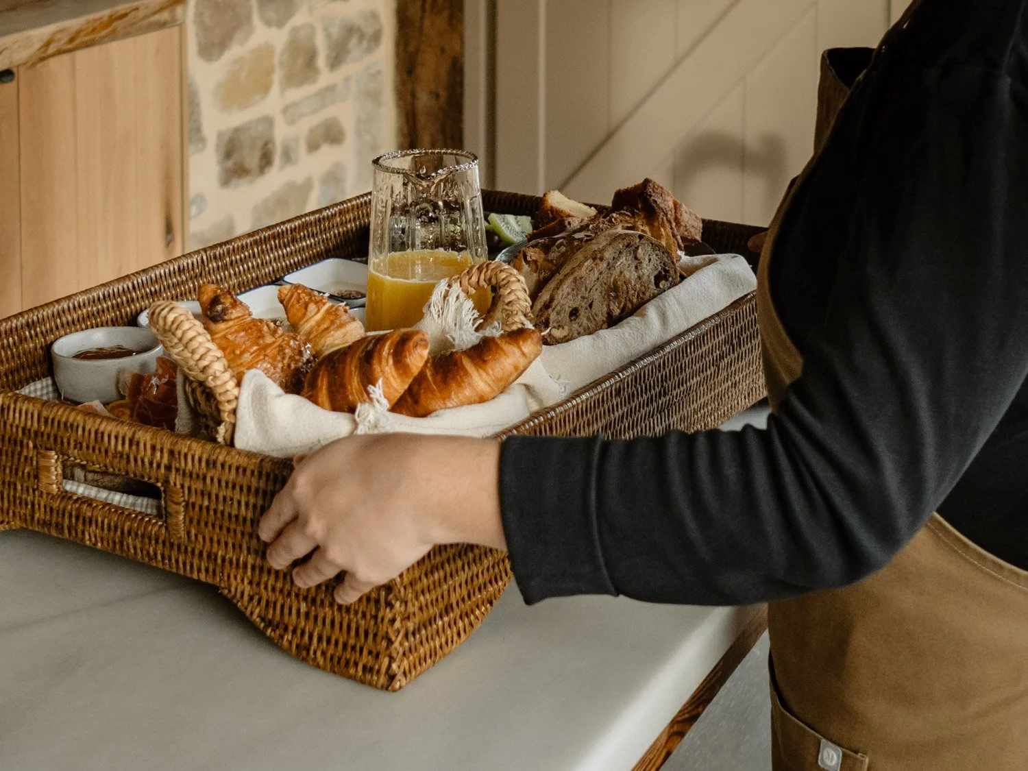 Guest breakfast at OAR Cottage hotel in Biscay, Basque Country