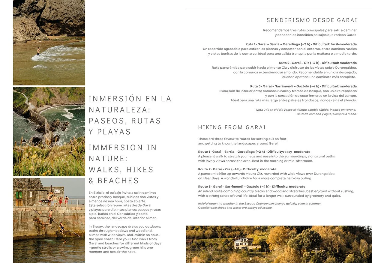 Spread with curated walks, hikes and beaches in Biscay, Basque Country