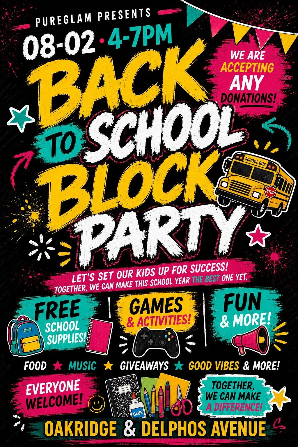 PureGlam Back 2 School Block Party