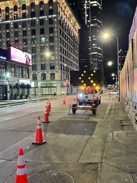 Emergency Traffic Control in Colorado, Lane Closure, Flagging