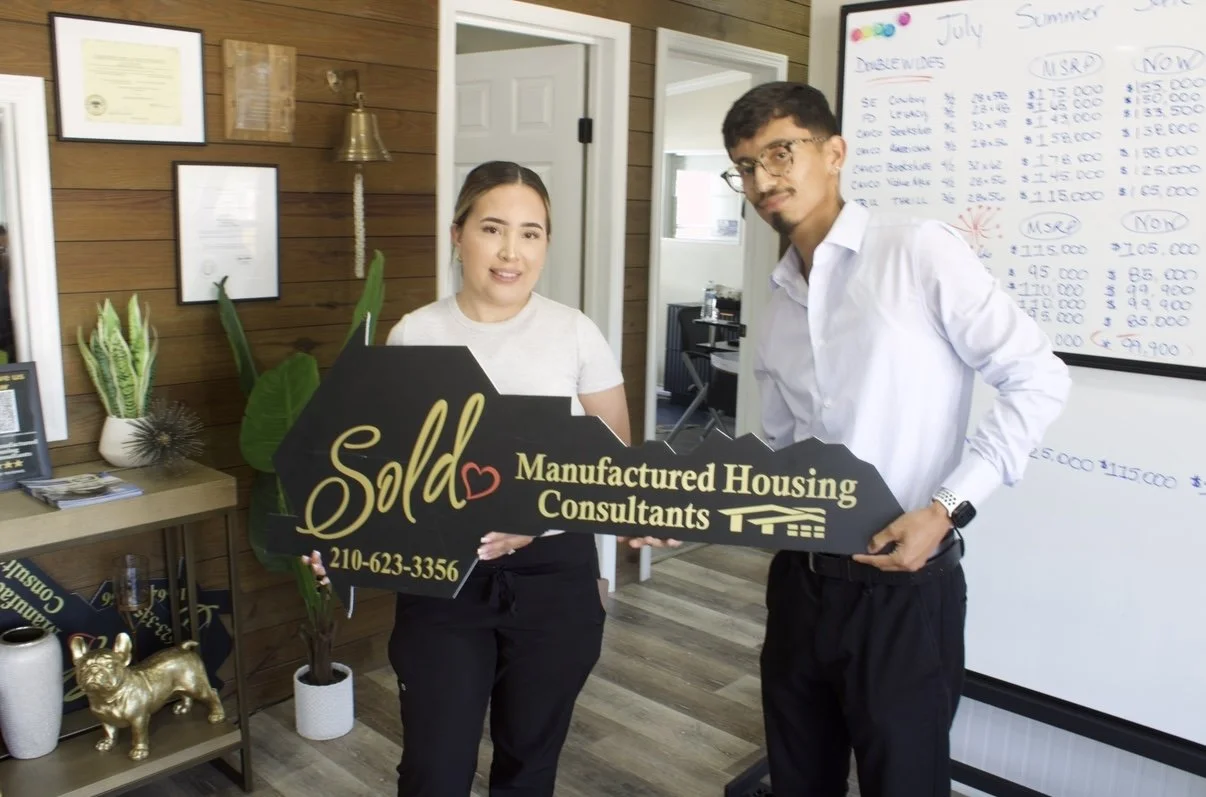 Axel with happy customers who found their perfect manufactured, modular, or mobile home in Texas. See real families celebrating great deals, smooth service, and the moment they receive the keys to their new affordable homes.
