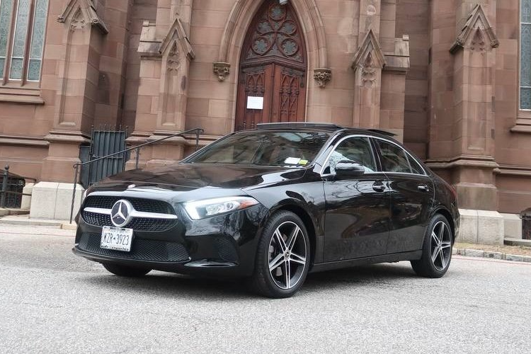 Mercedes A220 affordable luxury car rental in NYC starting at $129 per day