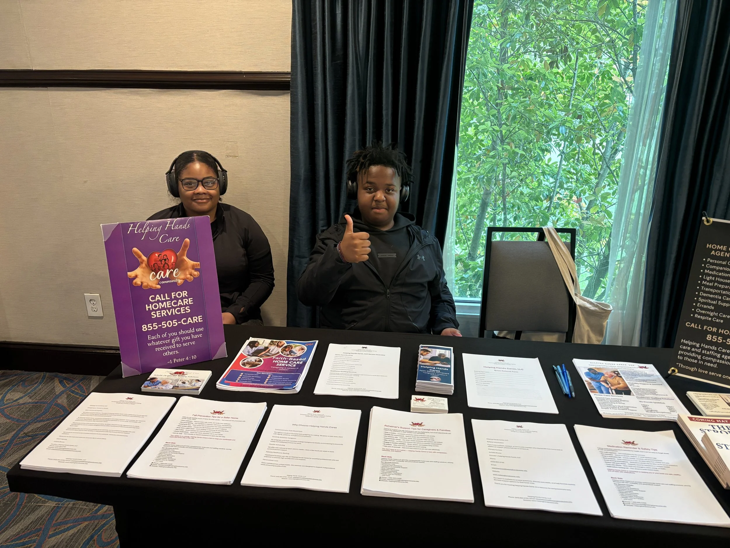 2 of my youngest employees working at the vending event Saturday.