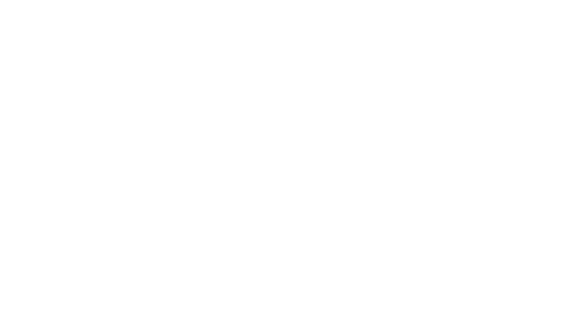 Dibujo en blanco y negro de un salón de casas de pesca lenta con diferentes áreas y decoraciones.