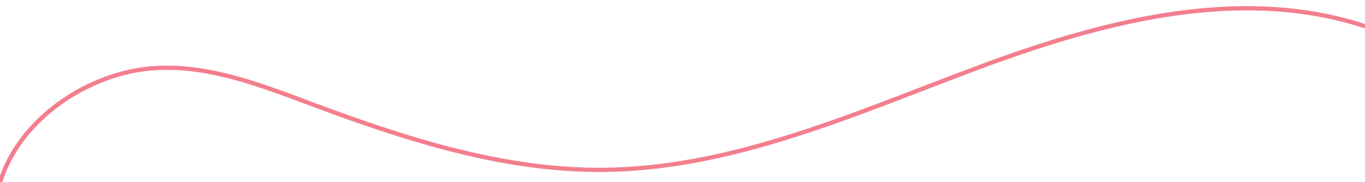 Decorative pink, wavy line.