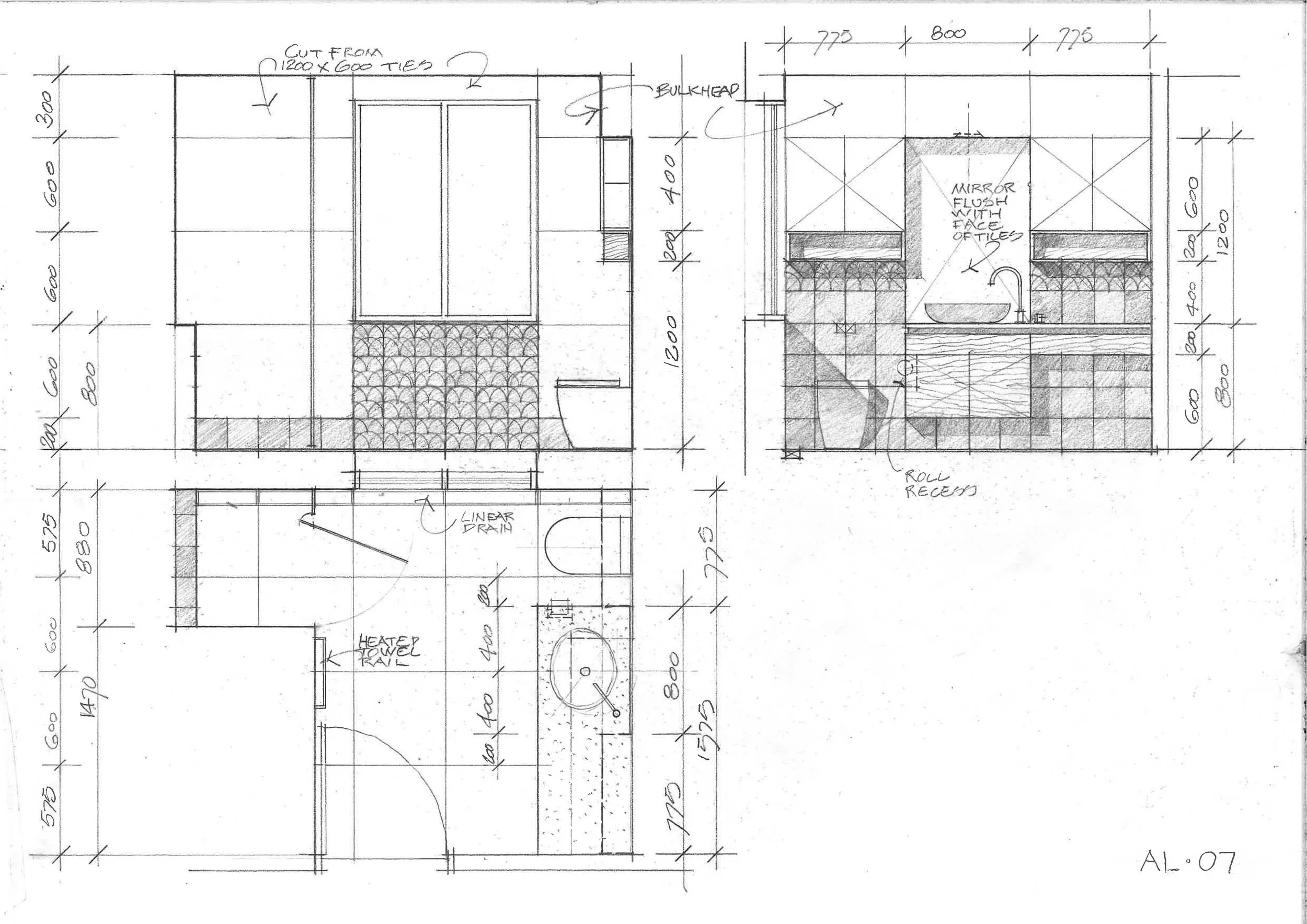 mosman bath AL.07 plan & elevations
