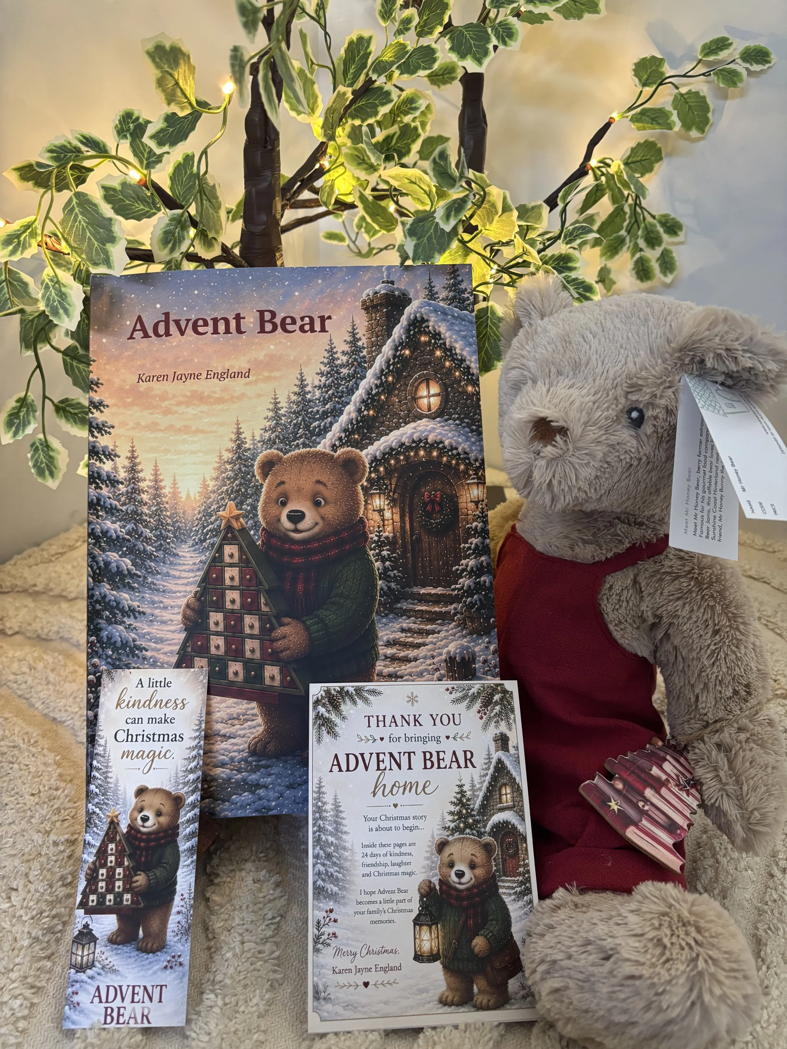 Advent Bear Christmas Story Bag.