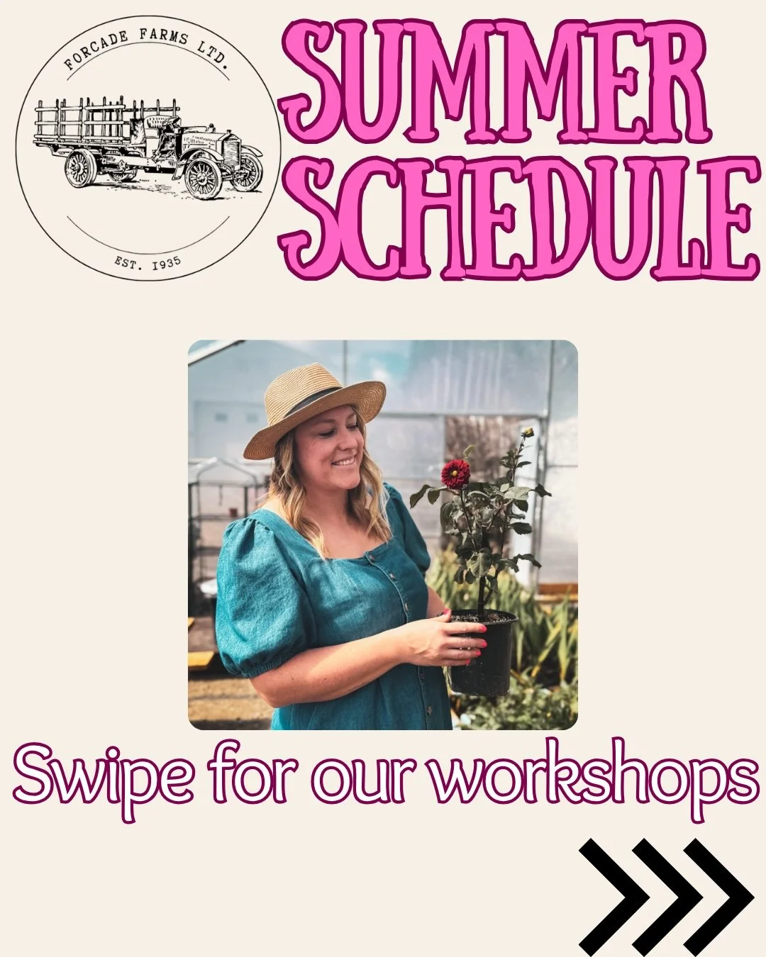 ☀️Workshop Schedule☀️

Our summer lineup is ready for booking! Head to our website to snag a ticket.

Our farm is 10 minutes north of Morinville, directions and the address will be emailed before the workshop. 

Questions? DM us!