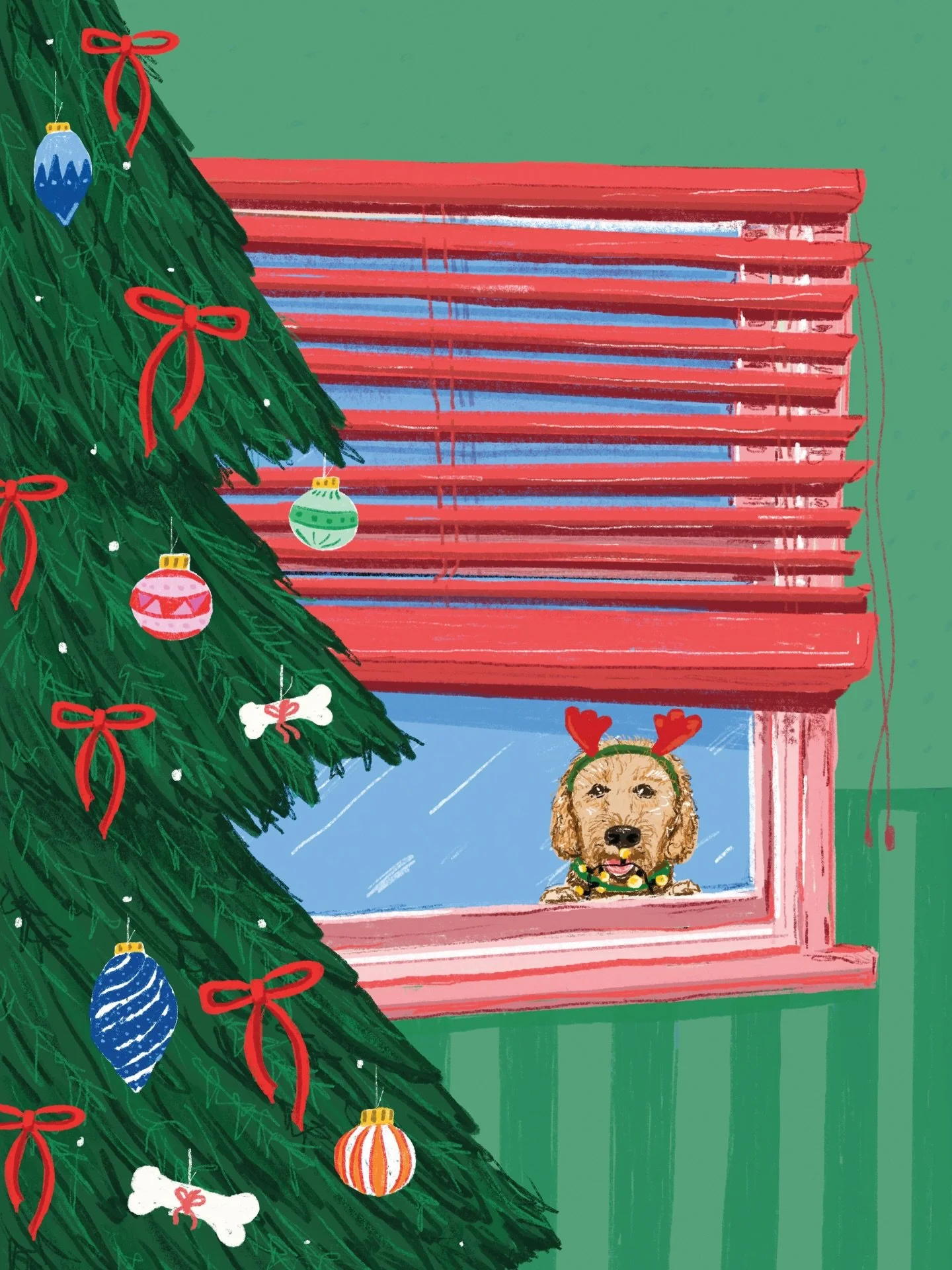 Merry Christmas from some cute doggies ❤️❤️ Christmas cards available in packs of 4 🎄