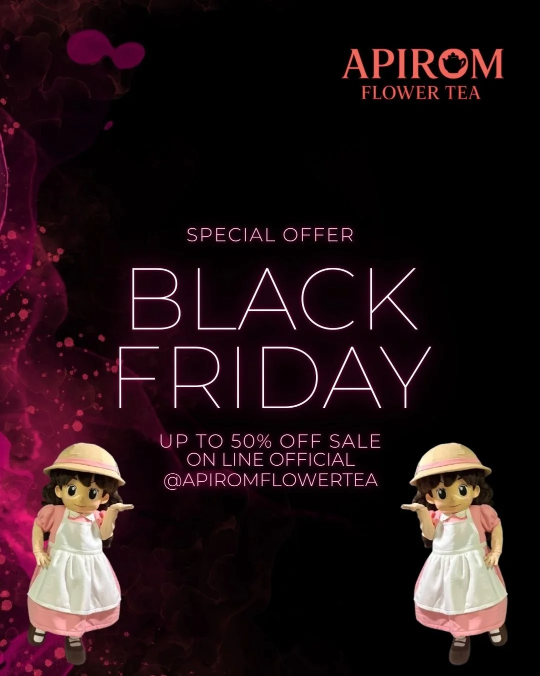 ✨ Black Friday Flash Sale ✨
ของขวัญชา &ldquo;อภิรมย์&rdquo; ที่ทุกคนรอคอยกลับมาแล้ว!
ลดสูงสุด 50% | โปรแรง ซื้อ 2 แถม 1
เฉพาะวันที่ 28 พฤศจิกายน 2025 เท่านั้น

ของขวัญสวย หรู พร้อมส่งทุกเซ็ต
เหมาะสำหรับให้คนพิเศษ&hellip;และให้ตัวเอง ❤️

กดรับโปรด่วนท