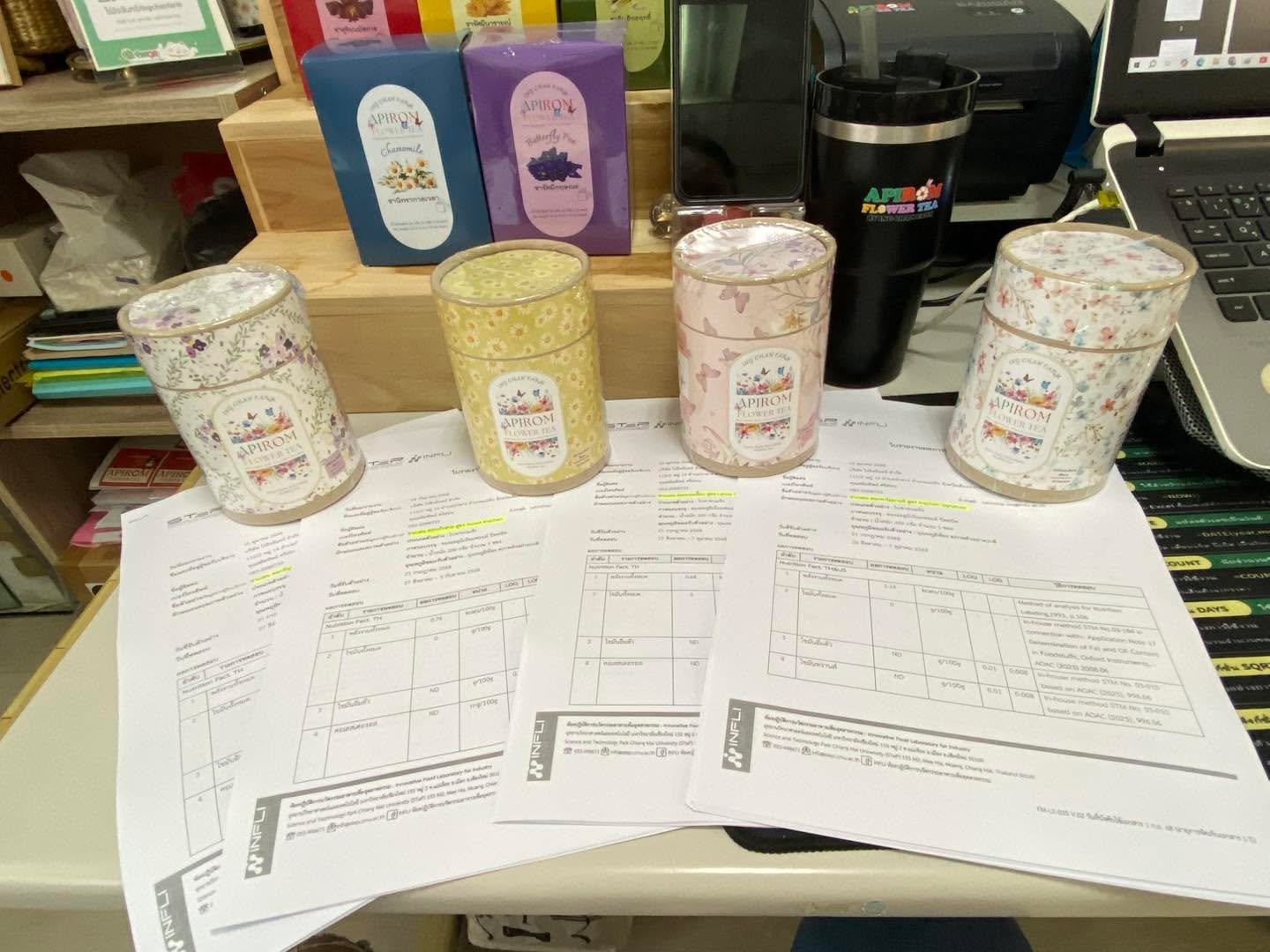 Thank you for MFUII &amp; STEP for test report and nutrition fact for our blend series 
All this series will be avarible at many place next year at many store, if you like this can be buy online this year from now on 
Line official Apirom Flower Tea

