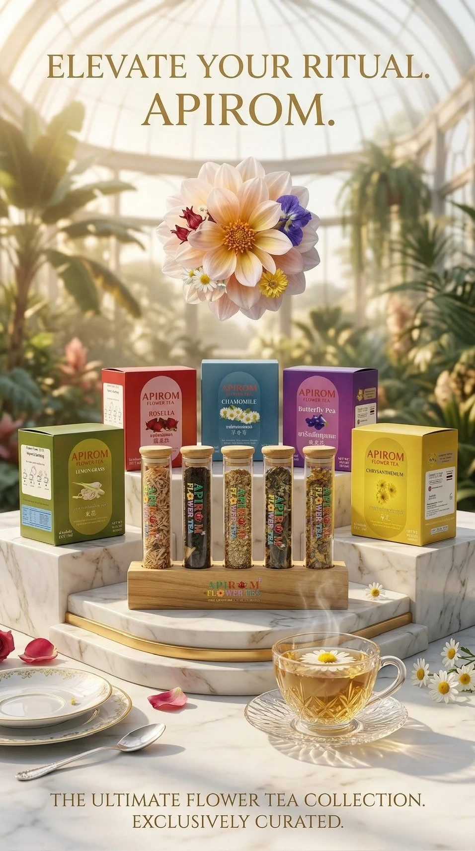 APIROM 5 of Original flower tea Box series
