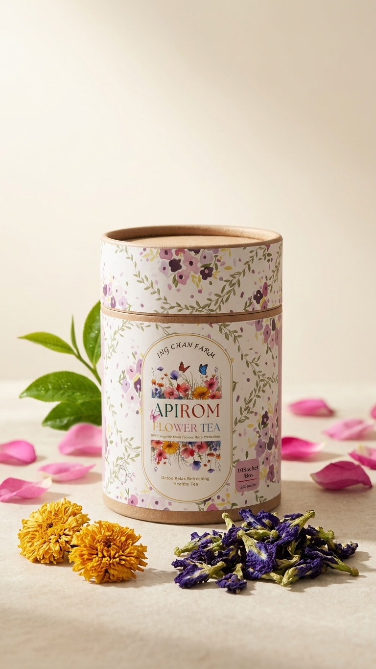 APIROM Butterfly Smile Blue Pea Blend Tea