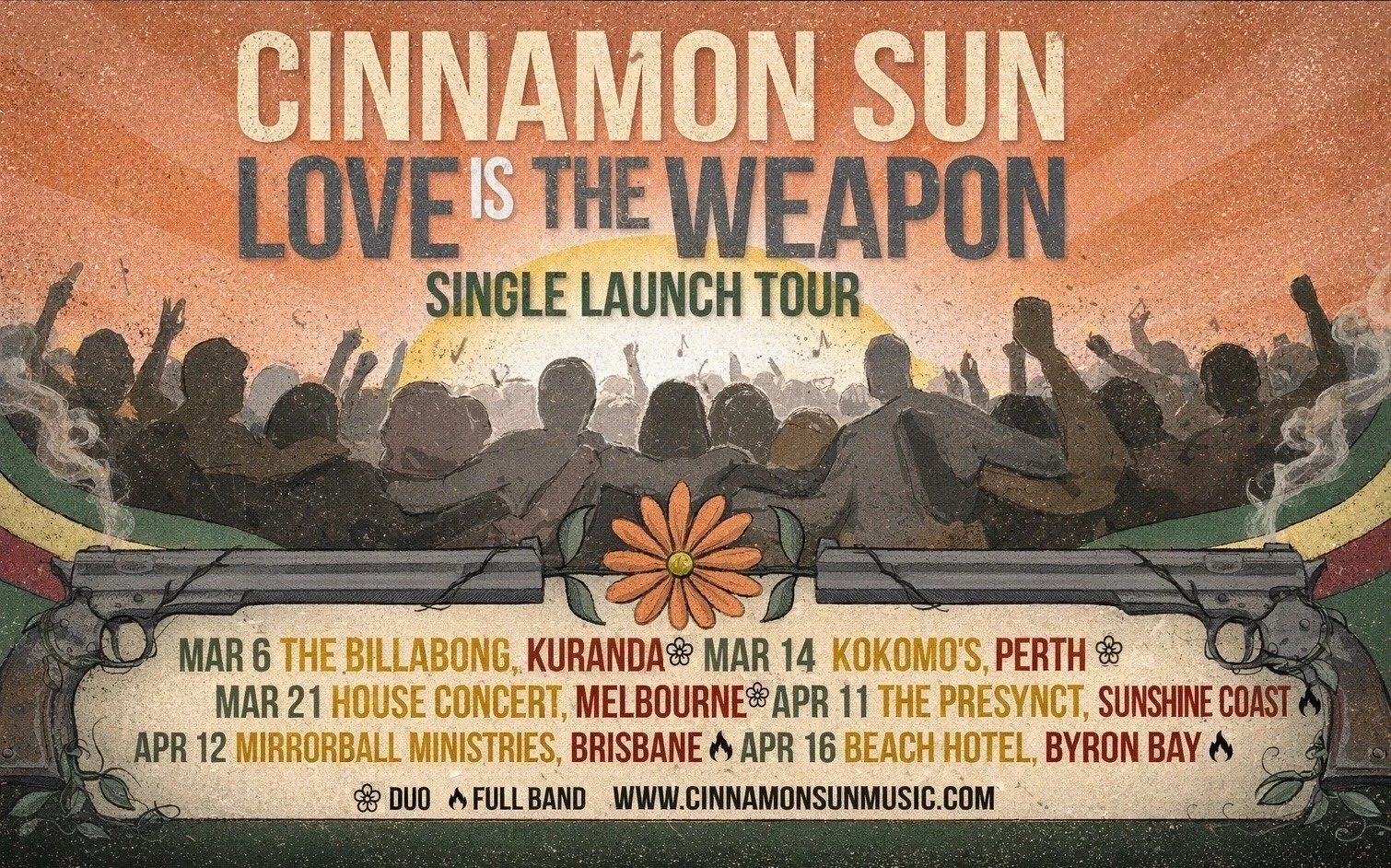Cinnamon Sun: Love Is the Weapon Single Launch