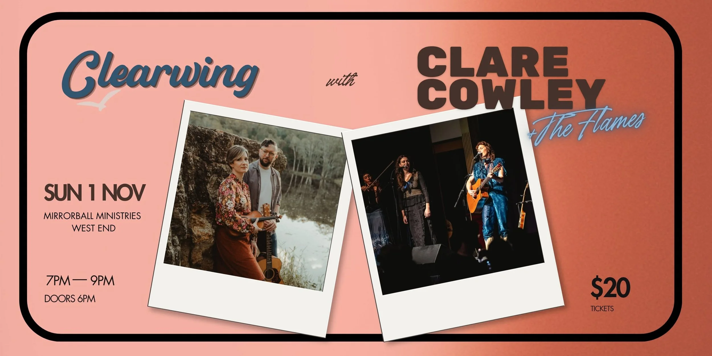 Clearwing with Clare Cowley & The Flames