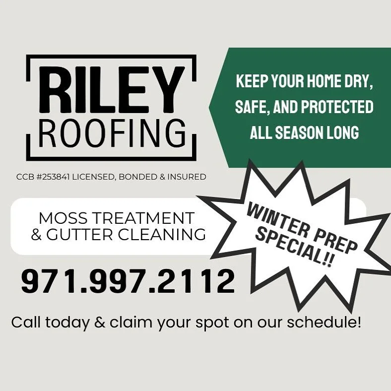You don&rsquo;t wanna miss this!! 

Call us today to chat about our winter maintenance special and get your roof in check before the winter hits!! 

Clogged gutters &amp; moss build up lead to leaks &amp; costly repairs&hellip; let&rsquo;s get the ju