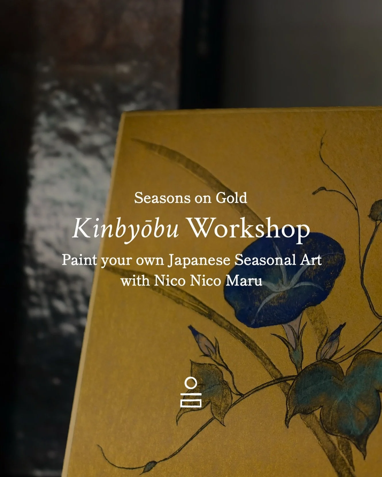 In our Kinbyōbu Workshop, you&rsquo;ll paint your own gold-leaf folding screen using traditional materials and seasonal Japanese motifs. A quiet moment of creativity &mdash; guided by a professional Nihonga artist and open to all levels.

Workshops a