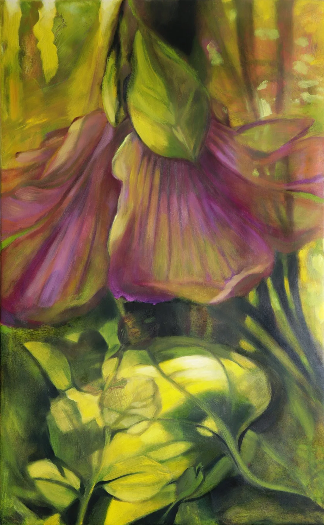 PoeTree | un grand jardin 03, oil on canvas, 130 x 85 cm © CS 2025