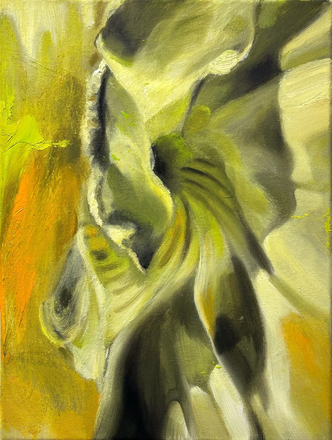 PoeTree_CS_un jardin en jaune_03, 2025, oil on canvas, 40 x 30 cm 