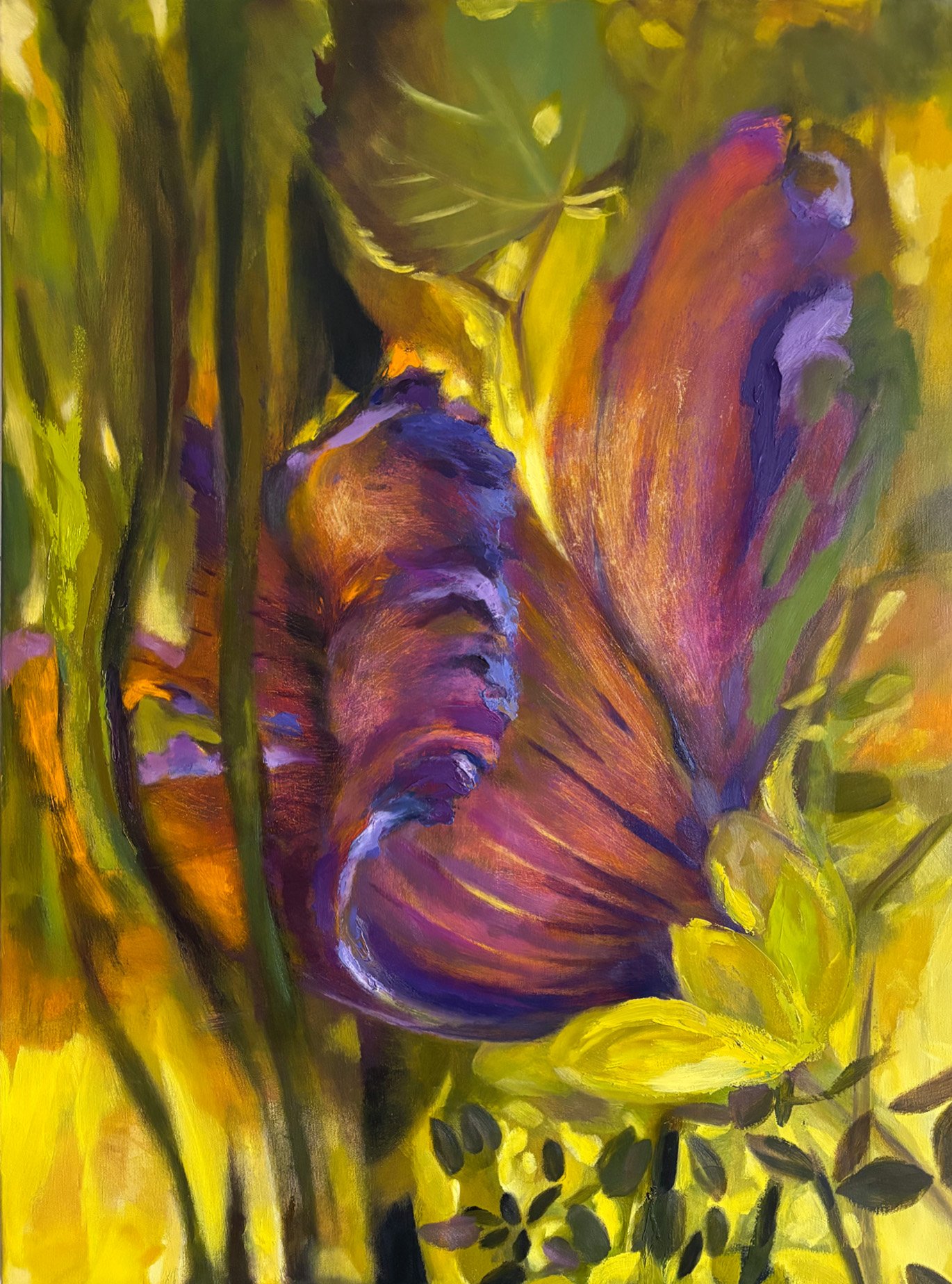 PoeTree_CS_Der Wald und seine Blumen_ 07, oil on canvas, 110 x 80cm © CS 2025