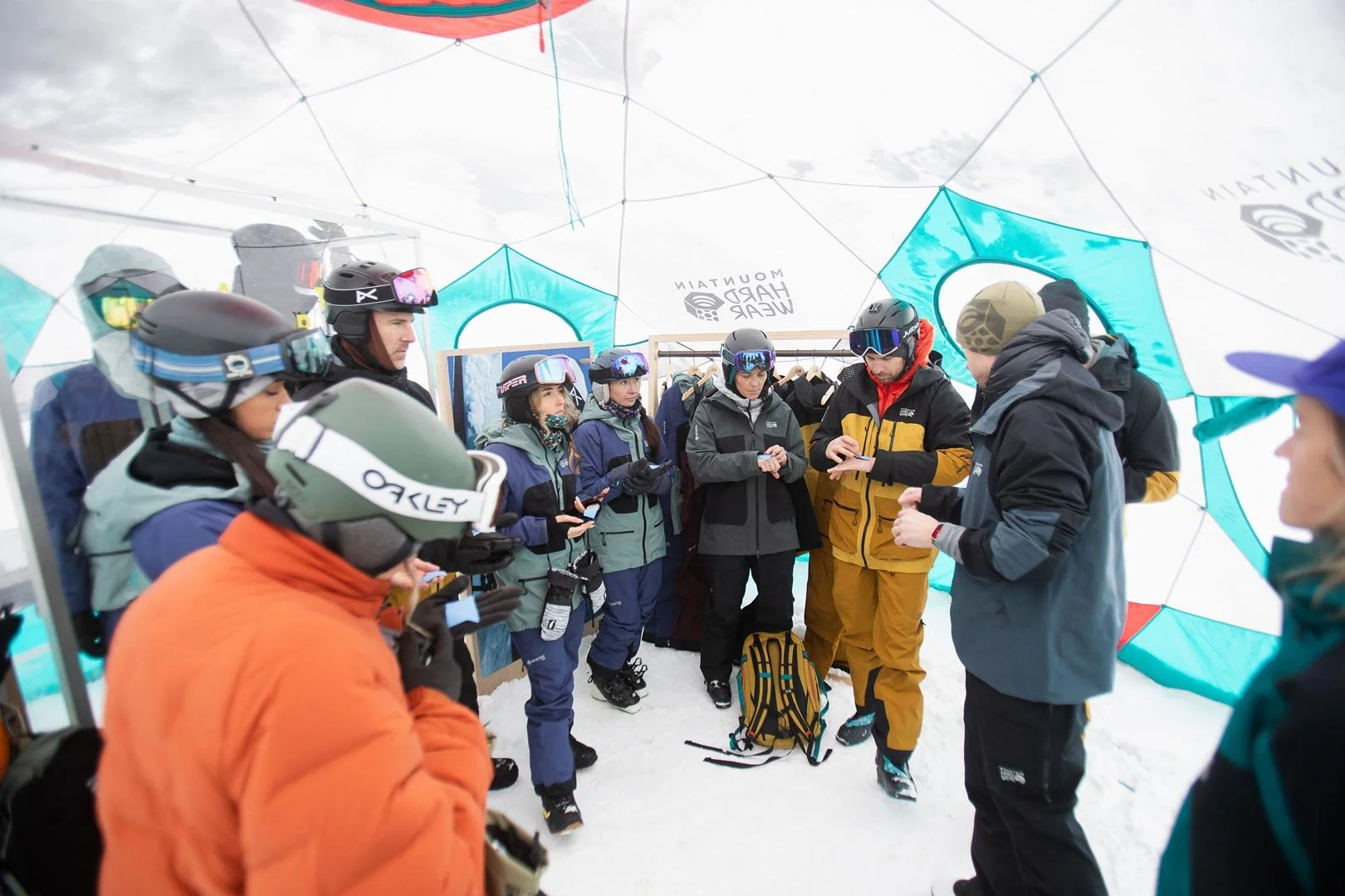 photography of mountain hardwear brand event at brighton ski resort