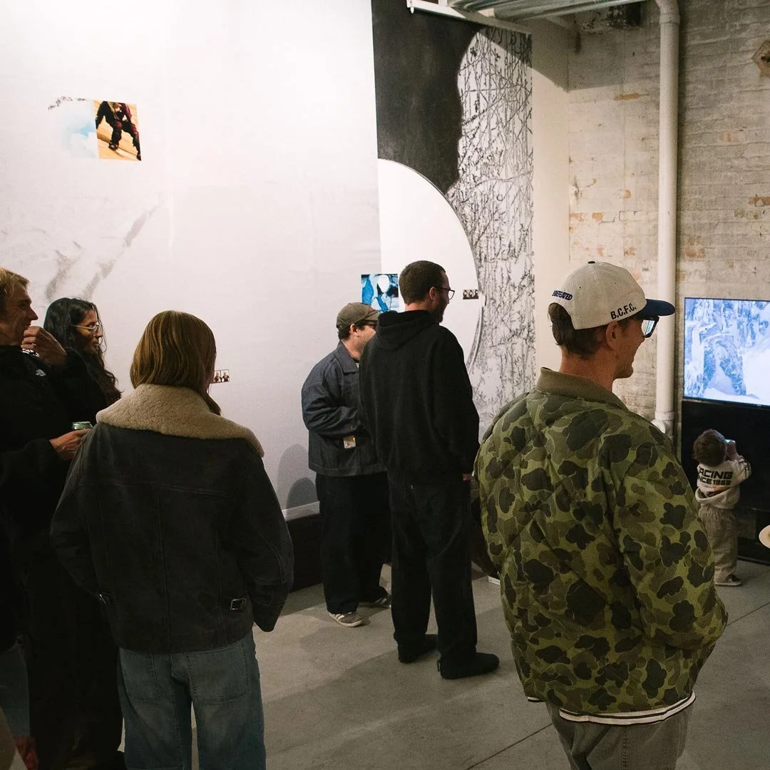 photography of mountain hardwear brand exhibition at brighton evo ski shop