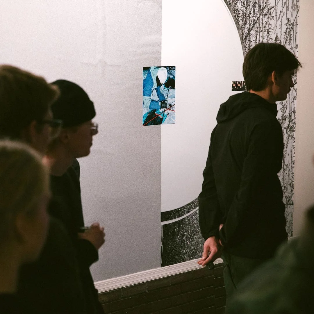 photography of mountain hardwear brand exhibition at brighton evo ski shop