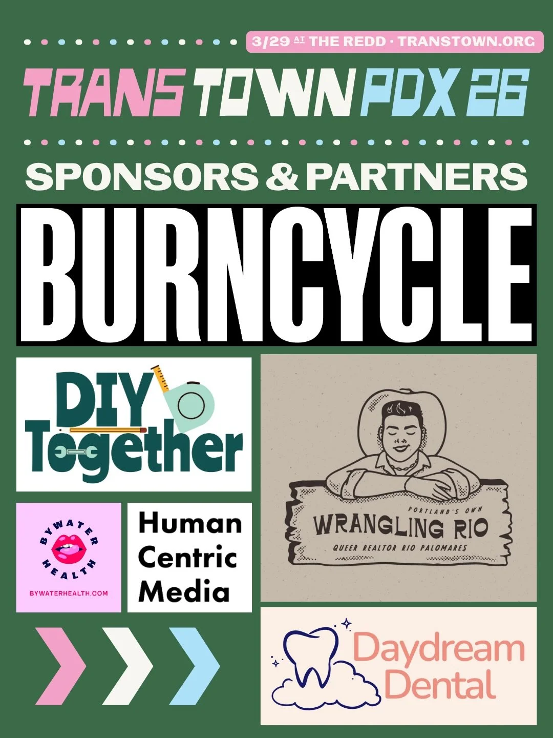 it takes a whole town to make a TRANS TOWN and y&rsquo;all really showed up 🏳️&zwj;⚧️ just putting together these graphics has been kinda overwhelming. Thank yall x infinity for making this possible! 

@TRANSTOWN.PDX 26 is TOMORROW and before we flo