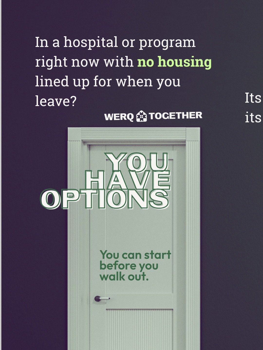 Hospitals and programs don&rsquo;t always come with an exit plan attached. But Multnomah Co&rsquo;s HSD has a hotline for exactly that kinda moment. You can call and get options if you&rsquo;re losing housing within 14 days. 

If you were unhoused be