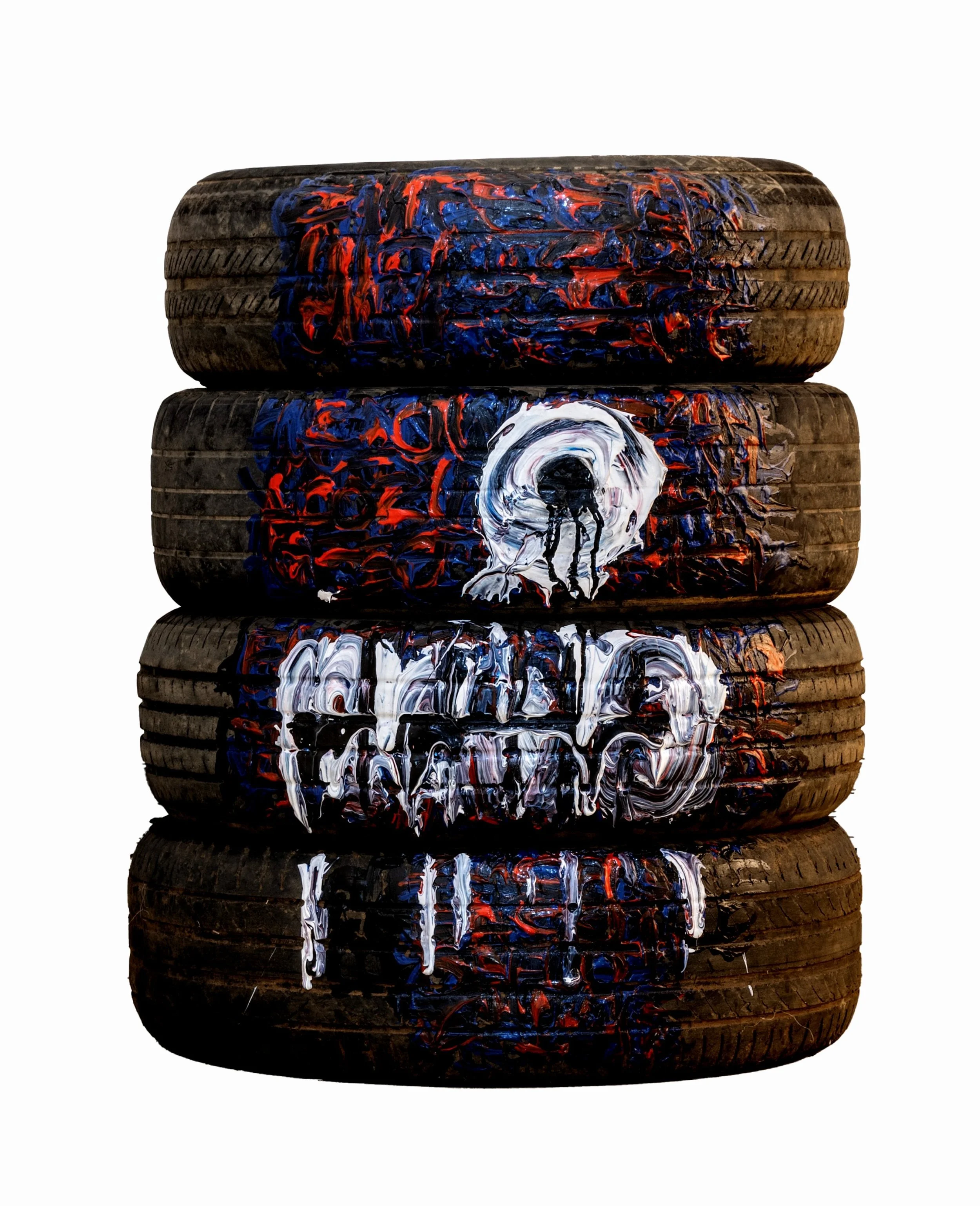 THE DRIVER, 2024. Mixed media - 80x65cm.