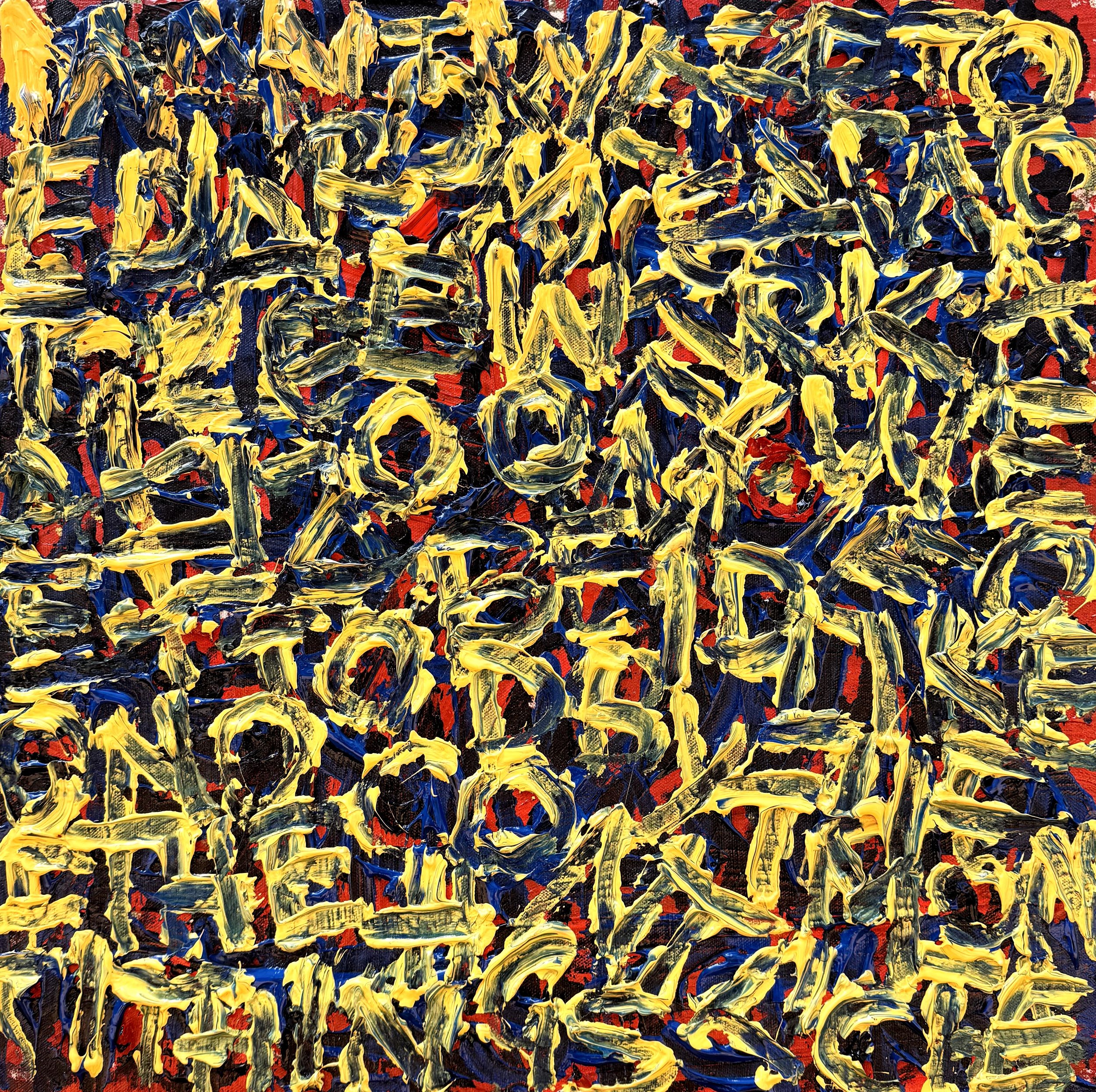 APRIL 14th, 2025. Acrylic paint on Canvas - 50x50cm