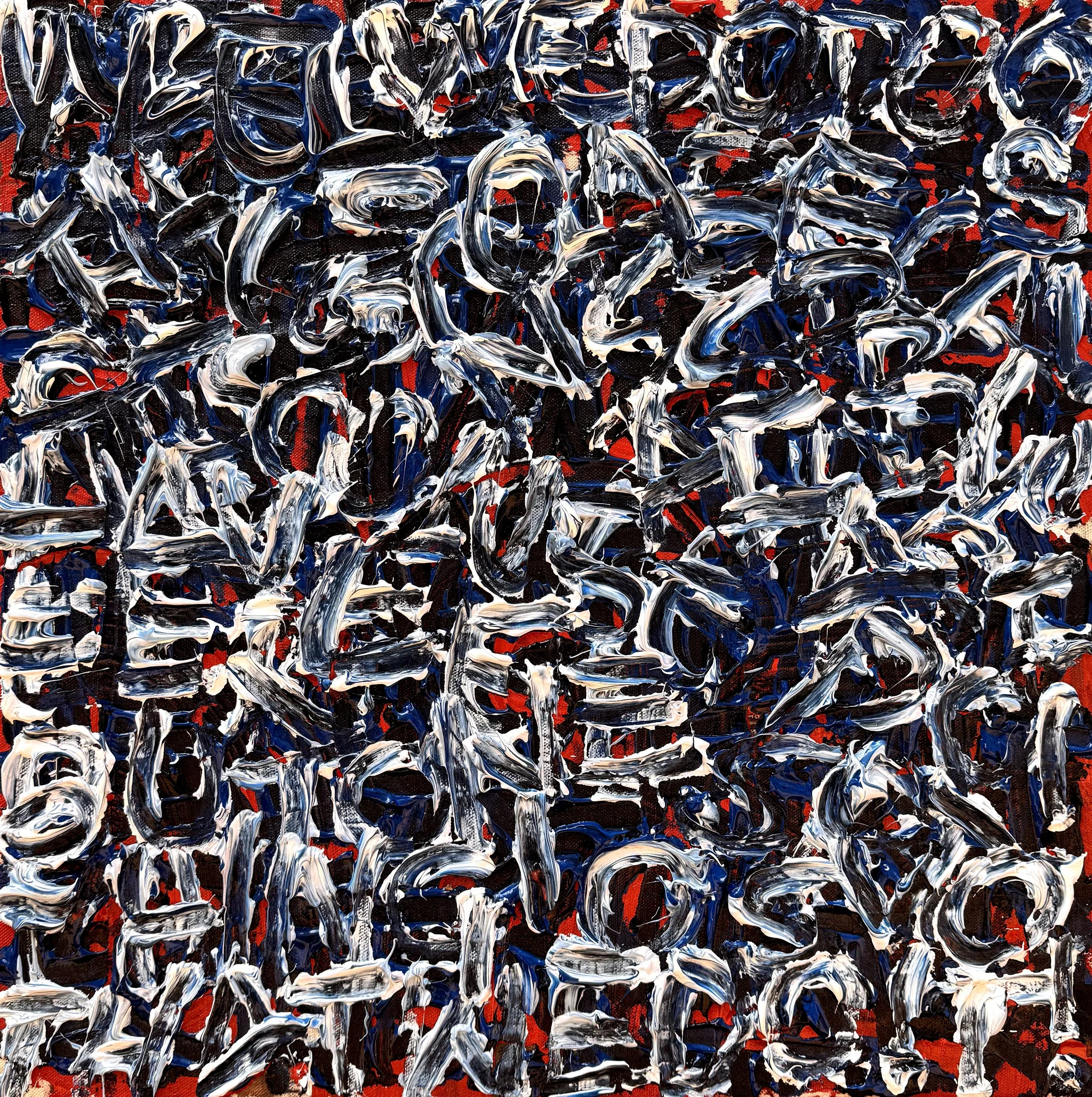 APRIL 13th, 2025. Acrylic paint on Canvas - 50x50cm